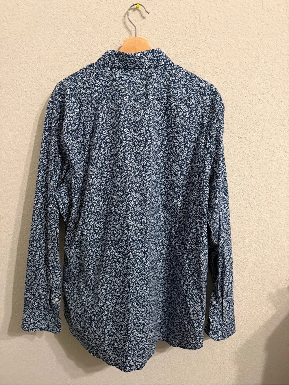 Banana Republic Navy Blue Floral Shirt Jacket